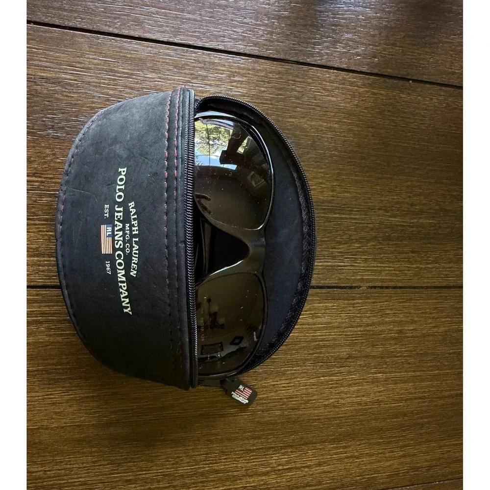 Ralph Lauren Polo Jeans Co Sunglasses with Black Zippered Case Tortoise Shell